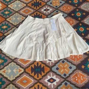 Urban Outfitters Katie Tennis Mini Skirt White Women’s Size XS Brand New